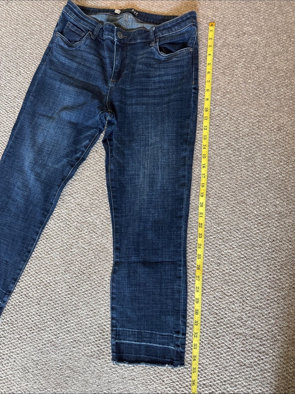 Kut from the Kloth Medium Blue Straight Leg Jeans - Picture 11 of 11